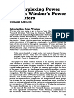 The Perplexing Power of John Wimber's Power Encounters: Donald Kammer