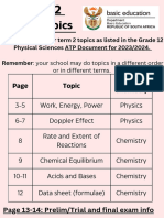 Grade 12 Term 2 Topics