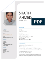 Shafin Ahmed Resume