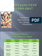 Analisys Senyawa Obat