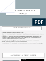 Sources of International Law