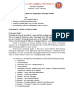 TOGUPEN JEREMY R. - Learning Task #11 - Designing My Teaching Internship Portfolio