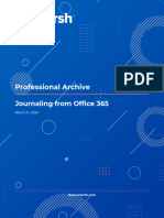 Professional Archive - Journaling From Office 365 - 20240321