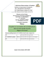 Enquête Sur La Situation de La Céréaliculture Dans La Zone de Ben Guecha - Région d'El-Oued