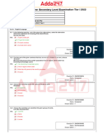 SSC CHSL Question Paper 17 March 2023 Shift 2