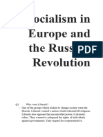 Socialism in Europe and The Russian Revolution