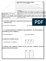 ADAPTADA - Avaliação Diagnóstica 5º Ano - Matemática 2024