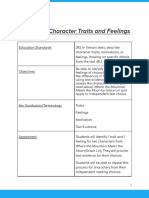 Pop Cycle 1 Character Traits and Feelings Lesson Pan