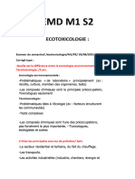 Emd M1 S2: Ecotoxicologie