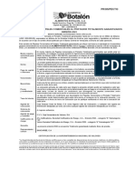 Prospecto Oferta Publica de Papeles Comerciales Totalmente Garantizados de La Empresa Alimentos Botalon Indexada 2024