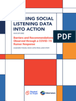 Turning Social Listening Data Into Action