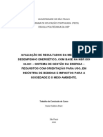 Avaliação de Resultados Melhoria Desempenho Energetico