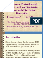 Overcurrent Protection and Voltage Sag Coordination in Systems With Distributed Generation