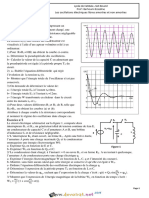 Série D'exercices N°7 - Physique - Les Oscillations Électriques Libres - Bac Math (2016-2017) MR BARHOUMI Ezedine