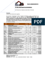 Grupo RG Constructora e Inmobiliaria Sac Cotizacion Mantenimiento de Las Instalaciones de La Sub Gerencia de Servicios Generales Actualizado