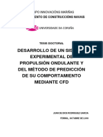 Desarrollo de Un Sistema Experimental de Propulsión Ondulante Y Del Método de Predicción de Su Comportamiento Mediante CFD