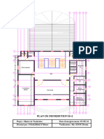 Plan de Distribution R+2: Projet: Mairie de Vindoulou Date D'enregistrement: 07/05/23 Verificateur: Mr. ETOU Destin