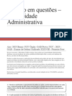 Revisão em Questões - Improbidade Adminsitrativa