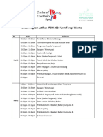 Jadual Lengkap Program Latihan Urut Terapi Wanita 