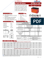 CSBattery HTB12-100 12V 100AH High Temperature Deep Cycle Gel Battery