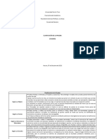 Clasificación de La Prueba