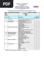 Annual Ict Preventive Maintenance and Security Plan