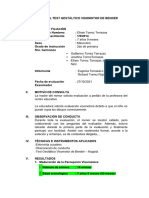 INFORME DEL TEST GESTÁLTICO VISOMOTOR DE BENDER Ejemplo 2