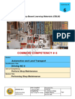 Common 6 Perform Shop Maintenance