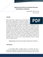 O Papel Da Comunicação Efetiva Na Gestão Escolar - Estratégias e Desafios