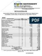 Devis Estimatif D'lectricite Raoul