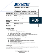 110 VDC - 400 VDC Input 12 V, 2.5 A, Output