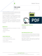 Gaussmeter PM200 - Boletim Tecnico - Portugues