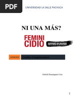 Feminicidio Ensayo