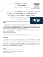 Numerical Analysis Method For The RC and Geological Structures Subjected To Extreme Loading by Energetic Materials