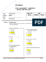 Primary 6 - SA Sem-1 2023-2024