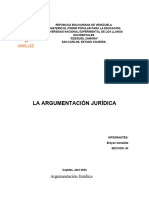 La Argumentación Jurídica Brayan