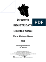 Directorio INDUSTRIDATA. Distrito Federal