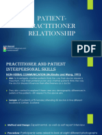 Patient-Practitioner Relationship