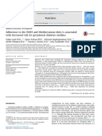 Adherence To The DASH and Mediterranean Diets Is Associated With Decreased Risk For Gestational Diabetes Mellitus