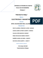 Proyecto de Electricidad y Magnetismo