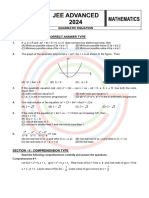 Quadratic Equation Xii-Advanced