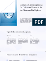 Biomoléculas Inorgánicas: La Columna Vertebral de Los Sistemas Biológicos