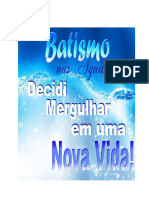 Curso para o Batismo Nas Águas