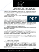 Demanda de Divorcio Por Causal Con Hijos Menores de Edad