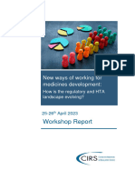 CIRS Apr 2023 Workshop Report New Ways of Working For Medicines Development