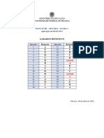 Gabarito PAVE 2021