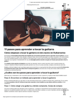 11 Pasos para Aprender A Tocar La Guitarra - Guitarraviva