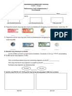 Grade 1 Performance Tasks (1st Quarter) Mathematics