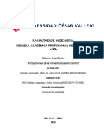 INFORME - ACADEMICO "Componentes de La Infraestructura Del Camino"