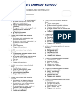 Simulacro de Examen 6to Comunicación